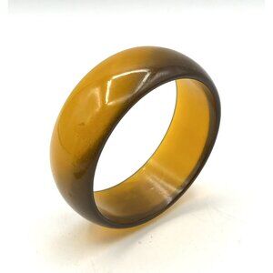 Vintage Apple Juice Bakelite Bangle Bracelet 7.5"